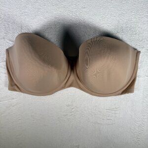 Cacique Multi-Way Bra Size 42DDD Beige Lightweight Underwire Strapless Bra‎